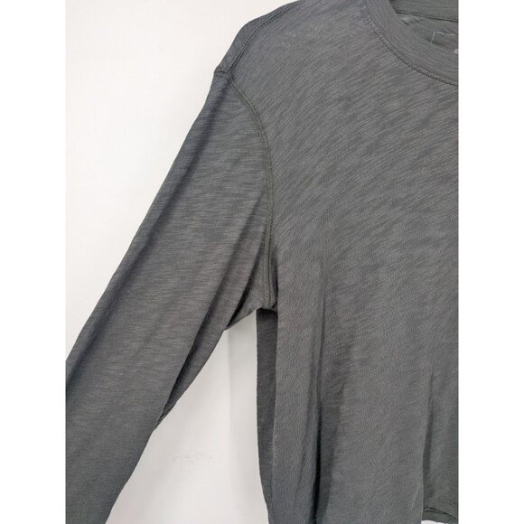 ATM T Shirt Women Size M Slub Cotton  Minimalist Raw Hem Athleisure Luxe Basics - Picture 5 of 8